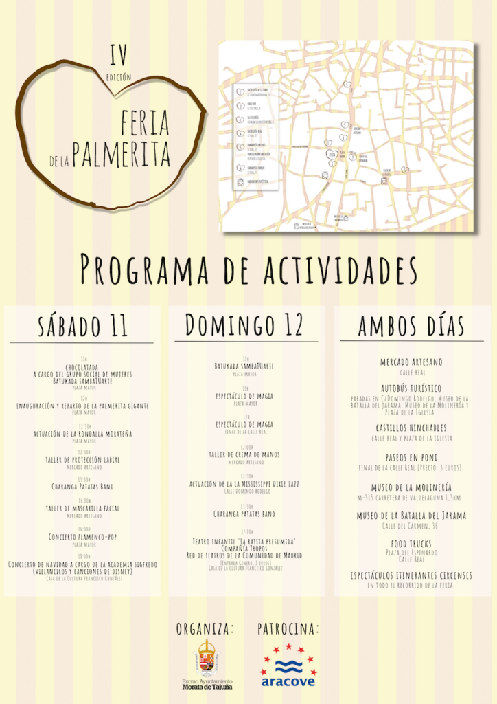Imagen programa IV edición Feria de la palmerita de Morata de Tajuña